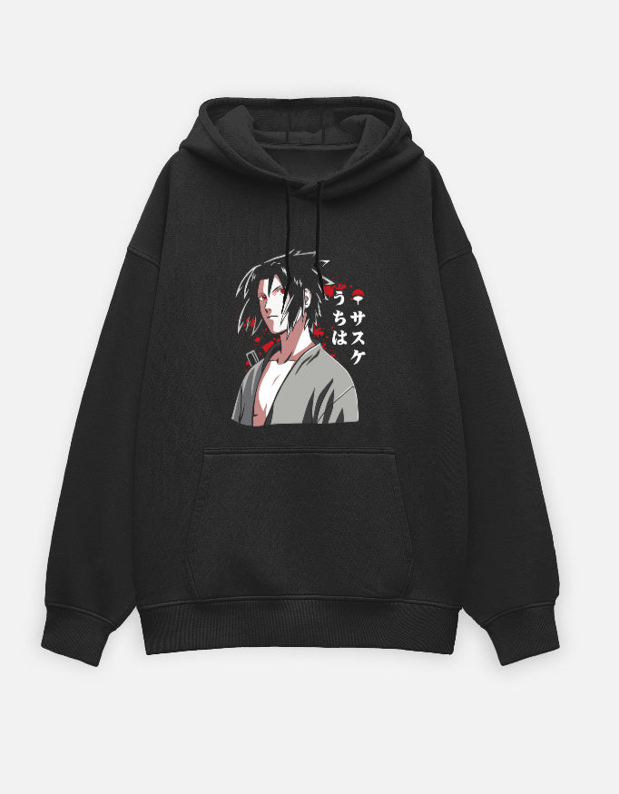 Naruto Shippuden Sasuke Uchiha Icon Front and Back Anime Sweat à Capuche Naruto Shippuden Sasuke Uchiha Icon Front and Back Anime Sweat à Capuche