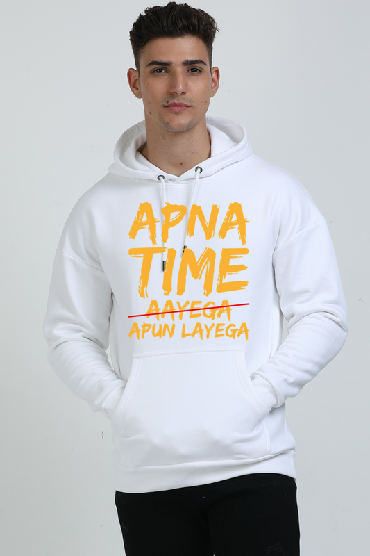 Apna Time Apun Layega Oversized Hoodie – Desi Streetwear Vibes