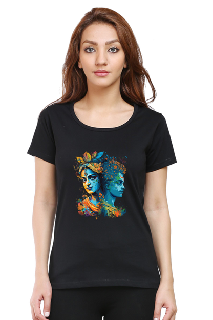 Radha Krishna Women’s T-Shirt – Mystic Bond Edition
