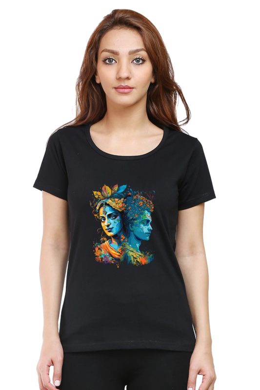 Radha Krishna Women’s T-Shirt – Mystic Bond Edition