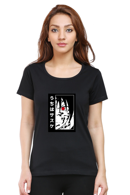 Sasuke Uchiha Women’s T-Shirt – Naruto Anime Sharingan Tee