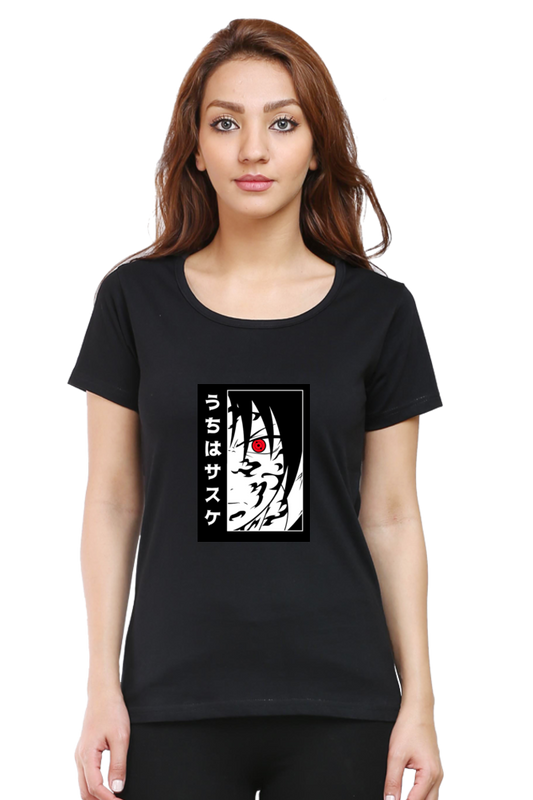 Sasuke Uchiha Women’s T-Shirt – Naruto Anime Sharingan Tee