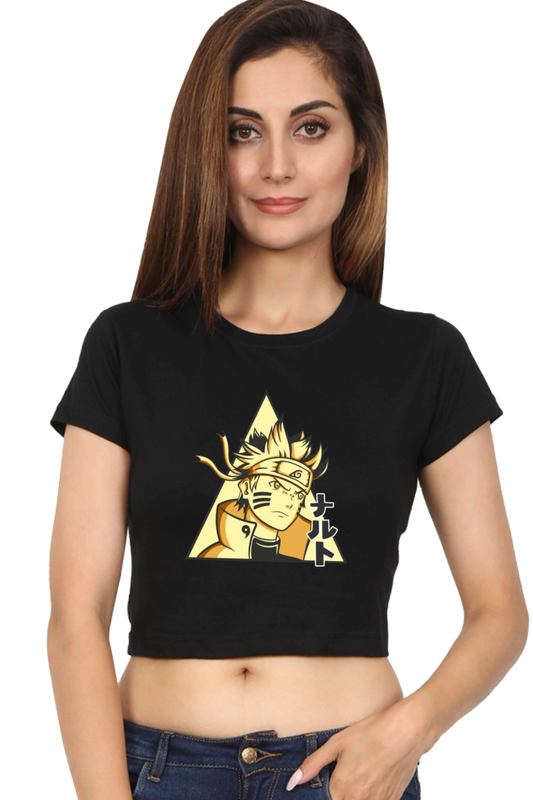 Naruto Anime Crop Top – Women’s Stylish Cotton Streetwear