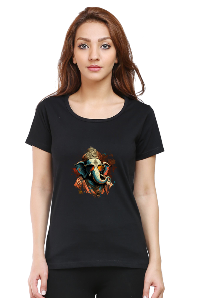 Bappa Swag Women’s T-Shirt – Lord Ganesh Urban Desi Style