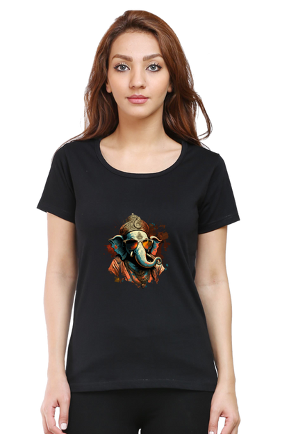 Bappa Swag Women’s T-Shirt – Lord Ganesh Urban Desi Style