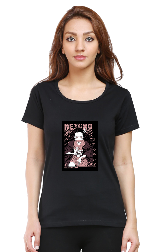 Nezuko Kamado Women’s T-Shirt – Demon Slayer Anime Cotton Tee