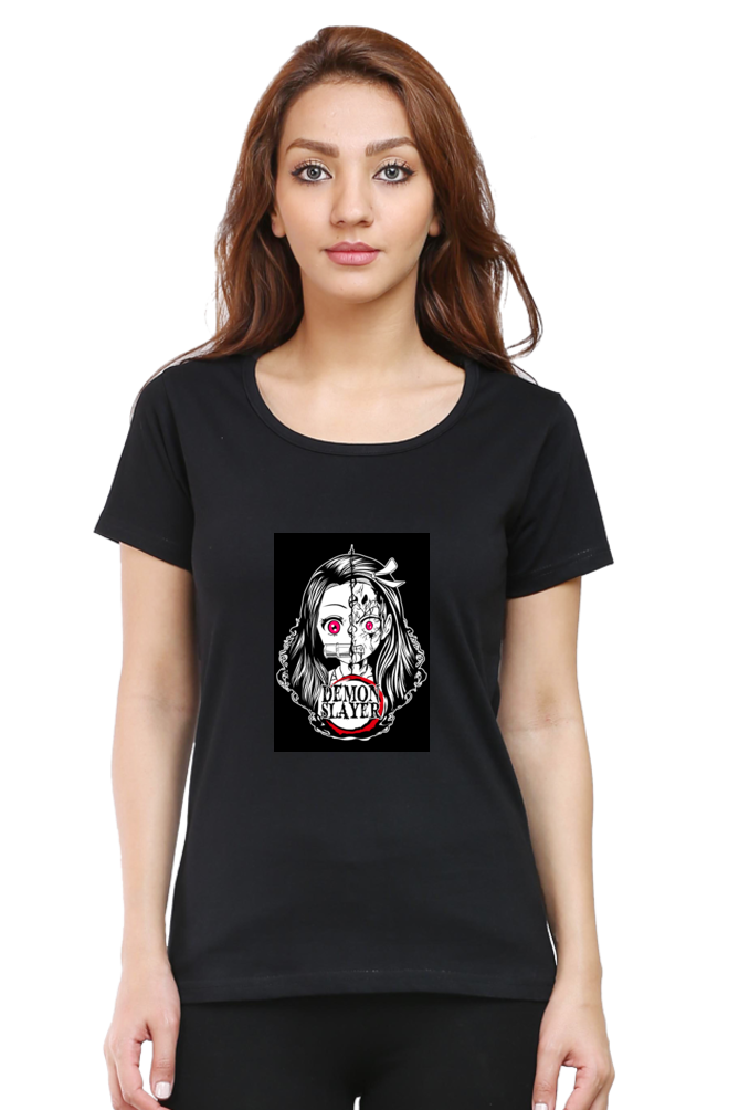 Nezuko Demon Form Women’s T-Shirt – Demon Slayer Anime Graphic Tee