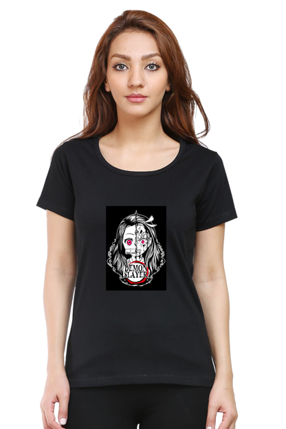 Nezuko Demon Form Women’s T-Shirt – Demon Slayer Anime Graphic Tee