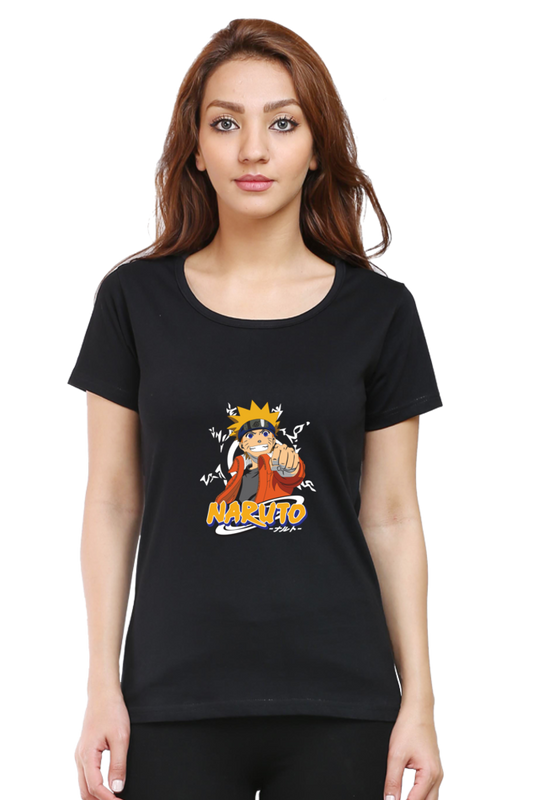 Naruto Women’s T-Shirt – Classic Anime Graphic Cotton Tee