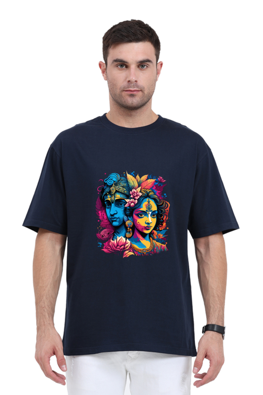 Radha Krishna Oversized T-Shirt – Eternal Love Art